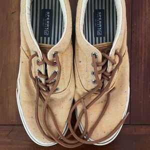 Orange/Multicolored Men’s Sperry Top-Siders | Size 8